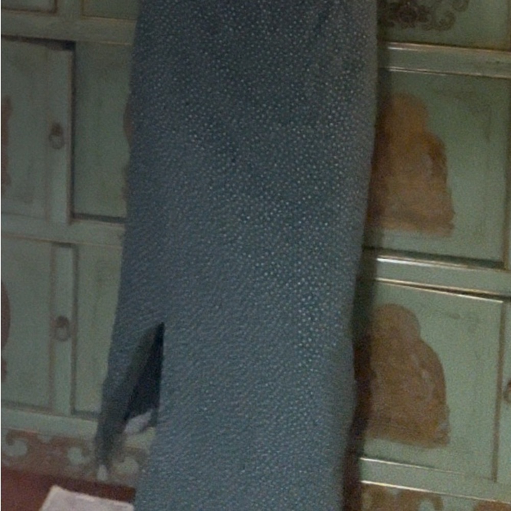 La Hearts Green Maxi Pencil Skirt with Asymmetrical Slit